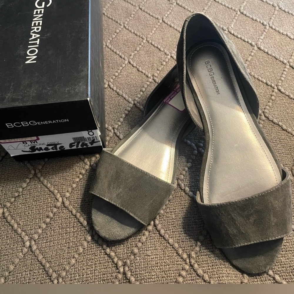 BCBG D’orsay Flats Peep Toe slide